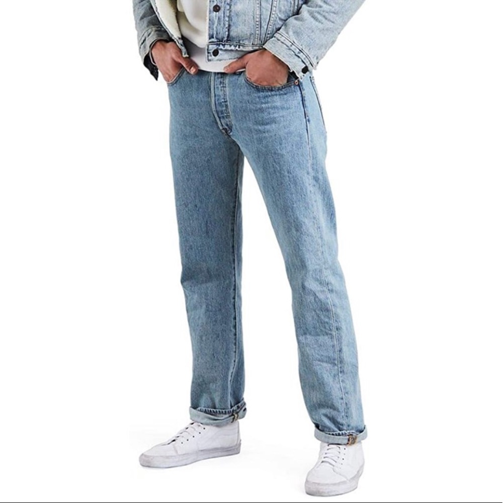 Levi's 501 Original Mid Rise Straight Leg Jeans